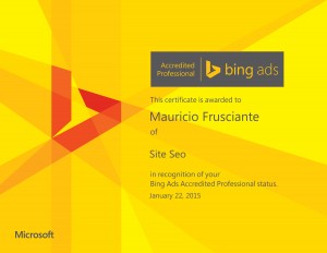 Accredited Professional Bingads-Mauricio Frusciante-Miami-Aventura