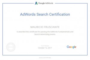 Google Adwords Search Certification-Mauricio Frusciante-Miami-Aventura-2017