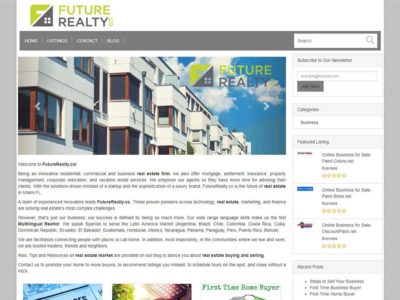 Ecommerce Website-FutureRealty-Miami-Fl