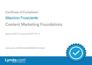 Content Marketing Foundations Certificate-Mauricio_Frusciante-Miami-Aventura-Fort Lauderdale