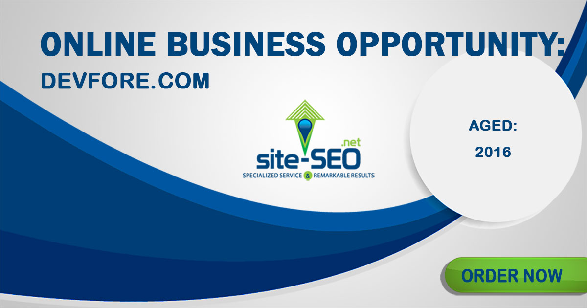 Online Business Opportunity Devfore Site Seo